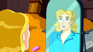 Finn perceiving himself as a handsome man