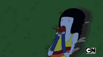 Marceline drinking the red from her chamomile tea in "Sky Witch"