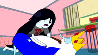 S4e25 Marceline telling Ice King to stop acting crazy