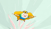 S4 E21 Finn flying with Jake