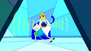 Ice King howling for Finn's fake death