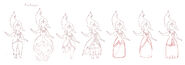 Early Flame Princess designs
