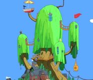 Tree Fort in the "Adventure Time Theme Song"