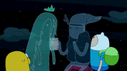 S3e24 Finn and Jake with Ghost Princess and Clarence