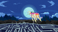 S2E22 The Limit - Finn and Jake riding the Ancient Psychic Tandem War Elephant backwards into the moon-1