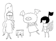 Nightmare Princess concept art by writer and storyboard artist Steve Wolfhard and Adam Muto