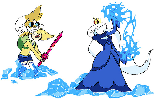 adventure time with fionna and cake ice queen