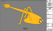 Modelsheet Jake as a Catapult with Mud