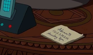 The note on the Life Giving Magus' table.