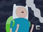 Finn preparing to run into the battle