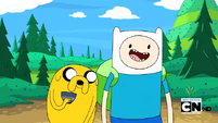 S2e13 Finn and Jake excited for quest