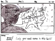 I Am Sword storyboard panel