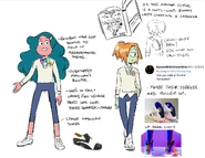 Character concept art by writer/storyboard artist Maya Petersen