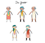 Dr Gross color concepts by writer and storyboard artist Aleks Sennwald