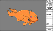 Giant Goldfish modelsheet