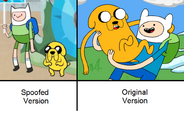 "MAD" Finn & Jake And AT Finn And Jake comparison