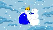 Ice King making the first Snow Man