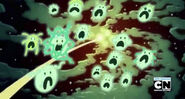 Screaming through space.