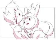 Unused storyboard piece of Marshall Lee's death
