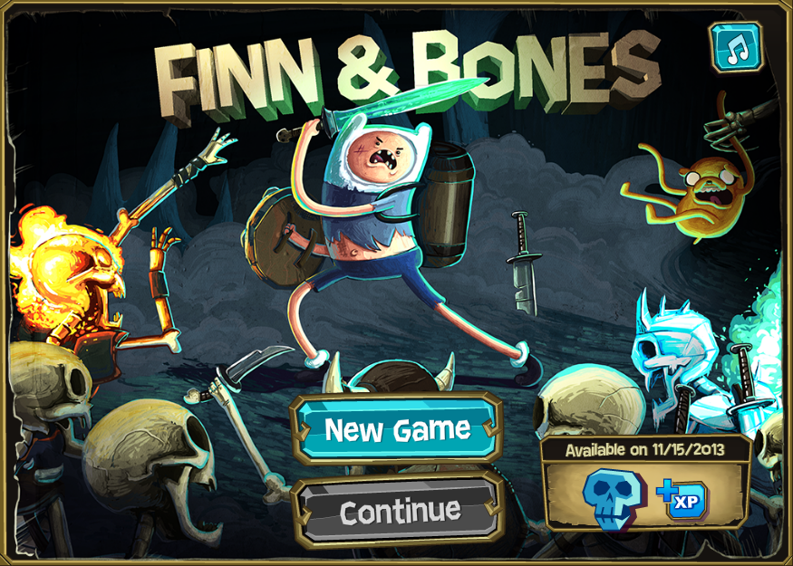 Adventure Time - Finn and Bones part 1 - Adventure Time Games