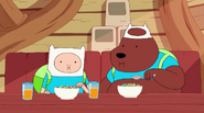 S4 E7 Finn and Bear eating cereal