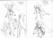 Varmints concept drawings by writer and storyboard artist Kris Mukai