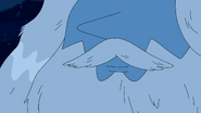 Ice King partially losing his facial hair