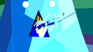 Ice King shooting ice bolt