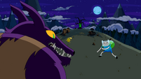 S4e8 Finn and Alpha Hug Wolf squaring off