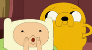 S5 e24 Finn and Jake messing with Jake Jr.