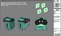 S8E10 Model Sheet Bmo - With Virtual Reality Goggles