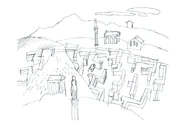 Abstract concept art by writer/storyboard artist Graham Falk