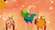 The Blonde Fruit Witch tempts Finn: "the fruuuuuiiiitt"