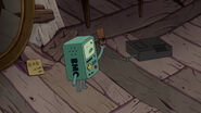 "BRB" note left by Finn in the Tree House