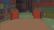 The library, where Finn and Jake annoy Turtle Princess.