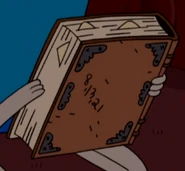 The back of the Enchiridion, showing the numbers 8, 13, and 21