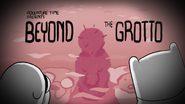 Beyond the Grotto final title card design by Lindsay and Alex Small-Butera