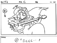 The Music Hole storyboard panel