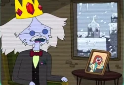 Mustache is grown, nose and beard begin to grow and evil kicks in...