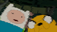 S5e28 Finn and Jake distorted