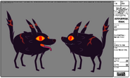 Modelsheet Fire Wolf Pup - Special Color