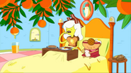 S3e4 Breakfast Princesses eating in bed