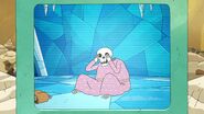 Ice King appears as a skeleton for a brief moment