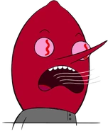 Lemongrab after tasting carrots with the Instant Bath Serum in it