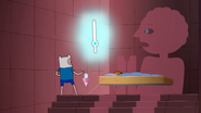 Finn obtains the Finn Sword