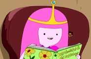 Princess Bubblegum reading the book