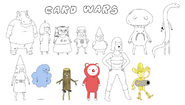 Daddy-Daughter Card Wars concept drawing by writer and storyboard artist Steve Wolfhard