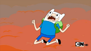 Finn became angry due to not being able to save Jake.