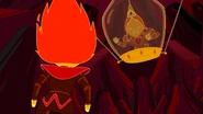 The Flame King trapped in the lantern