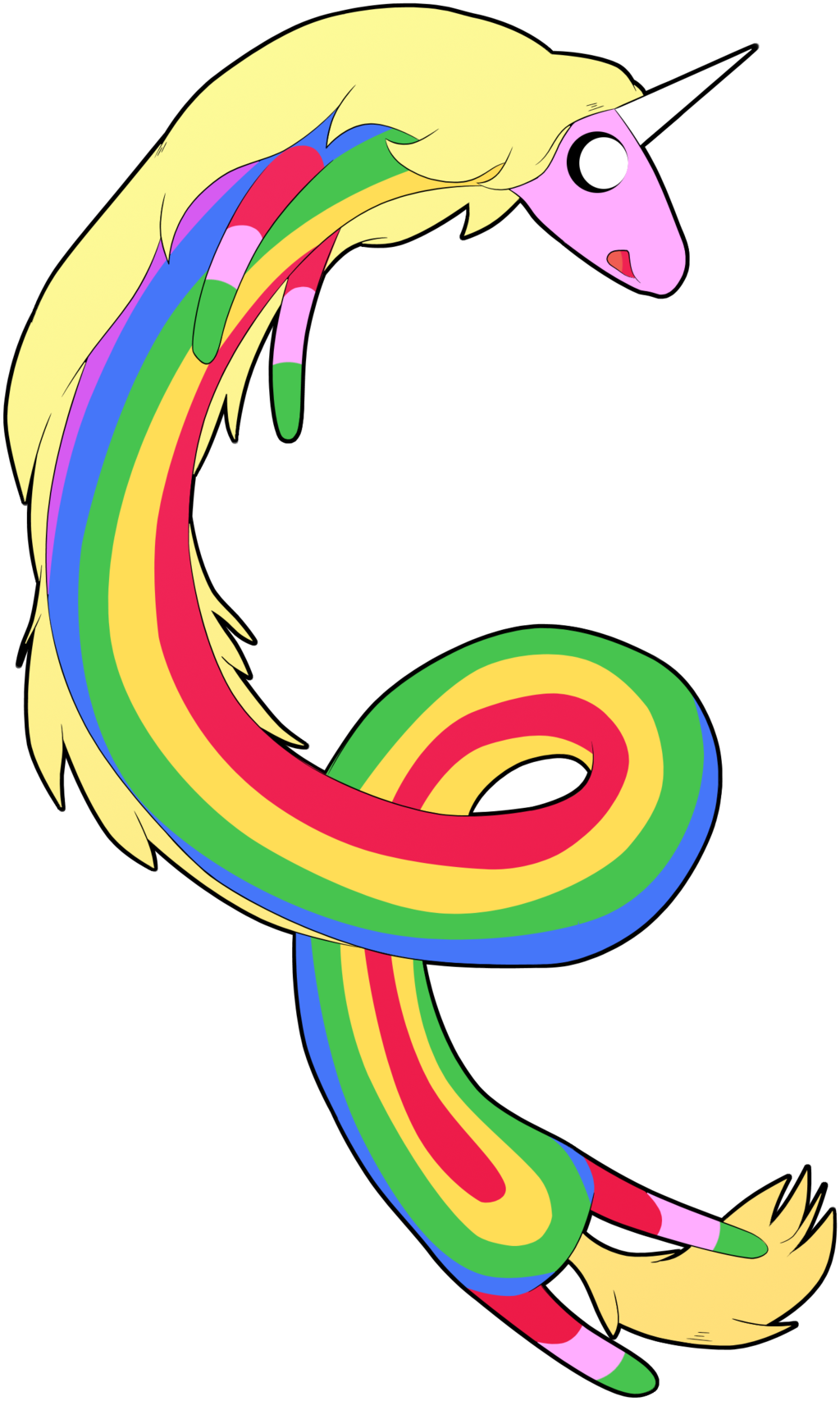 rainbow unicorn adventure time